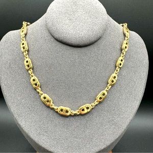 Dior solid EUC necklace.  Detailed with CD monogram, rare piece to find & wear!